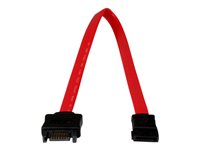 StarTech.com Cable de Extensión Datos SATA de 30cm - Serial ATA III 6Gbps - Rojo - Cable alargador SATA - 30 cm