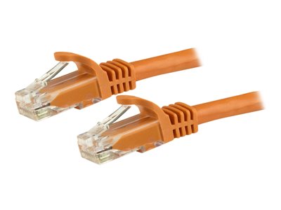  STARTECH.COM  Cable de Red Ethernet Cat6 Sin Enganche de 5m Naranja - Cable Patch Snagless RJ45 UTP - cable de interconexión - 5 m - naranjaN6PATC5MOR