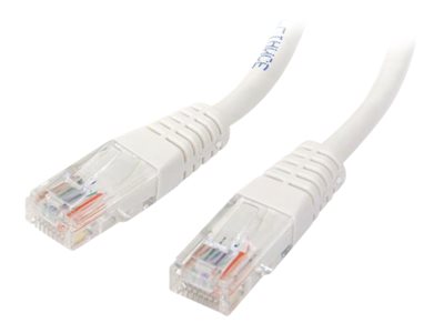  STARTECH.COM  Cable de Red Ethernet UTP Patch Cat5e Cat 5e RJ45 Moldeado - cable de interconexión - 15 m - blancoM45PAT15MWH
