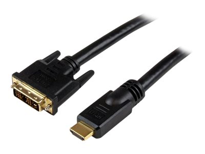  STARTECH.COM  Cable HDMI a DVI 15m - DVI-D Macho - HDMI Macho - Adaptador - Negro - cable adaptador - HDMI/DVI - 15 mHDDVIMM15M