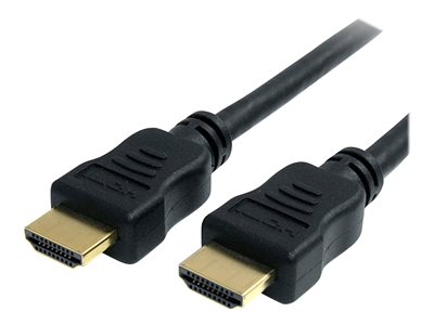  STARTECH.COM  Cable HDMI de alta velocidad con Ethernet 1m -2x HDMI Macho - Ultra HD 4k x 2k - Negro - cable HDMI con Ethernet - 1 mHDMM1MHS