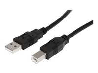 StarTech.com Cable USB Activo de 10m para Impresora - 1x USB A Macho - 1x USB B Macho - Adaptador Negro - cable USB - USB a USB Tipo B - 9.15 m