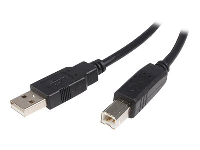  STARTECH.COM  Cable USB de 1m para Impresora - 1x USB A Macho - 1x USB B Macho - Adaptador Negro - cable USB - USB a USB Tipo B - 1 mUSB2HAB1M