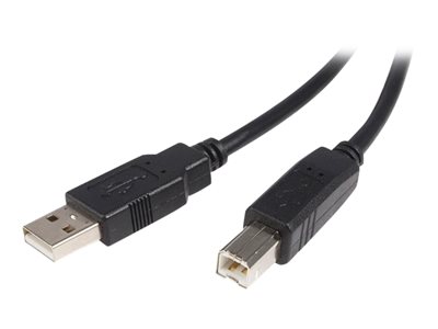  STARTECH.COM  Cable USB de 3m para Impresora - 1x USB A Macho - 1x USB B Macho - Adaptador Negro - cable USB - USB a USB Tipo B - 3 mUSB2HAB3M