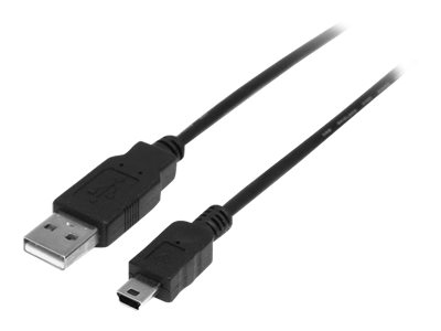  STARTECH.COM  Cable USB de 50cm para Cámara - 1x USB A Macho - 1x Mini USB B Macho - Adaptador Negro - cable USB - USB a mini USB tipo B - 50 cmUSB2HABM50CM