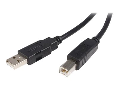  STARTECH.COM  Cable USB de 50cm para Impresora - 1x USB A Macho - 1x USB B Macho - Adaptador Negro - cable USB - USB a USB Tipo B - 50 cmUSB2HAB50CM
