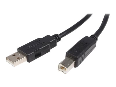  STARTECH.COM  Cable USB de 5m para Impresora - 1x USB A Macho - 1x USB B Macho - Adaptador Negro - cable USB - USB a USB Tipo B - 5 mUSB2HAB5M