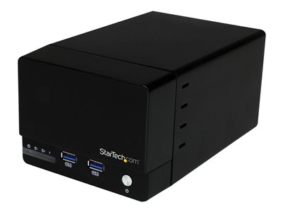  STARTECH.COM  Caja USB 3.0 UASP con RAID y Hub USB de Carga Rápida de 2A para Discos Duros con 2 Bahías SATA III de 3,5 Pulgadas - orden unidad de disco duroS352BU33HR