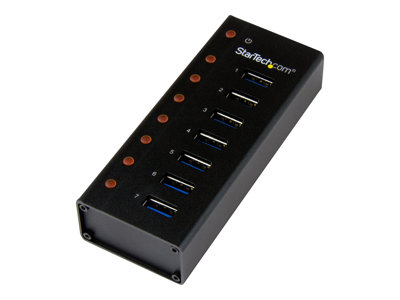  STARTECH.COM  Concentrador USB 3.0 de 7 Puertos con Caja de Metal - Hub de Sobremesa o Montaje en Pared - hub - 7 puertosST7300U3M