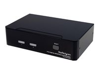 StarTech.com Conmutador Switch KVM - 2 puertos - USB 2.0 - Audio Vídeo DVI de Doble Enlace Dual Link - conmutador KVM / audio / USB - 2 puertos