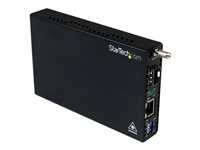 StarTech.com Conversor de Medios Ethernet Gigabit a Fibra con SFP abierto - Adaptador de Cobre a Fibra - conversor de soportes de fibra - 100Mb LAN, GigE