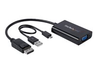 StarTech.com DisplayPort to VGA Adapter with Audio - 1920x1200 - DP to VGA Converter for Your VGA Monitor or Display (DP2VGAA) - adaptador DisplayPort/VGA - 18.4 m