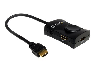  STARTECH.COM  Divisor HDMI de 2 Puertos con Audio - Alimentación USB - Splitter - 1080p - separador de vídeo/audio - 2 puertosST122HDMILE