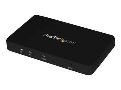  STARTECH.COM  Divisor HDMI de 2 Puertos de Vídeo 4K - Splitter Multiplicador 1x2 HDMI de Aluminio Sólido - 4K @ 30 Hz - interruptor de vídeo/audio - 2 puertosST122HD4K