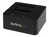 StarTech.com Docking Station eSATA USB 3.0 con UASP de 2 Bahías para Disco Duro o SSD SATA de 2,5 o 3,5 Pulgadas - controlador de almacenamiento - SATA 6Gb/s - eSATA 6Gb/s, USB 3.0