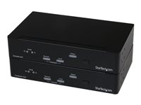 StarTech.com Extensor de Consola KVM a través de  Fibra MM  (2Km) con USB - Vídeo DVI - Puerto Serial RS232 y Audio - Fibra Óptica - alargador KVM / audio / serie