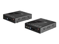 StarTech.com Extensor KVM HDMI KVM por IP - HDMI 4K 30Hz y USB 2.0 por IP, LAN o Ethernet CAT5e/CAT6  (100m/330ft) - Kit Extensor para Transmisor/Receptor/Conmutador/Switch KVM Remoto (SV565HDIP) - alargador para vídeo/audio - HDMI - Conforme a la TAA