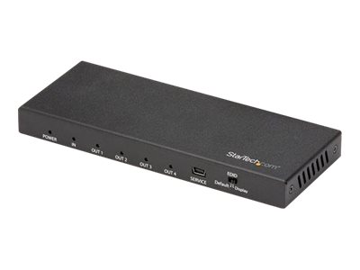  STARTECH.COM  Splitter HDMI - de 4 Puertos - 4K 60Hz - Divisor HDMI 1 Entrada 4 Salidas - Splitter HDMI de 4 Salidas - Divisor de Puertos HDMI - separador de vídeo/audio - 4 puertosST124HD202