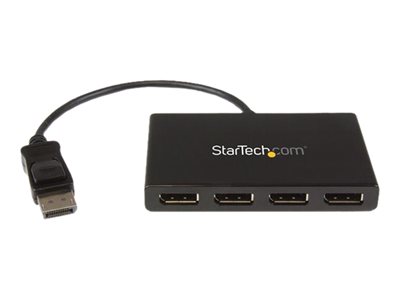  STARTECH.COM  Splitter Multiplicador DP 1.2 a 4 puertos DisplayPort - Hub MST - bifurcador de vídeo - 4 puertosMSTDP124DP
