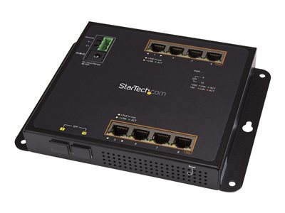  STARTECH.COM  Switch Conmutador de Red Gigabit Ethernet con 8 Puertos RJ45 PoE+ y 2 Puertos SFP - de Montaje en Pared - Gestionado - conmutador - 10 puertos - GestionadoIES101GP2SFW