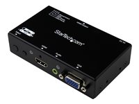 StarTech.com Switch Conversor 2x1 VGA + HDMI a HDMI con Conmutado Prioritario y Automático - Selector 1080p - interruptor de vídeo/audio