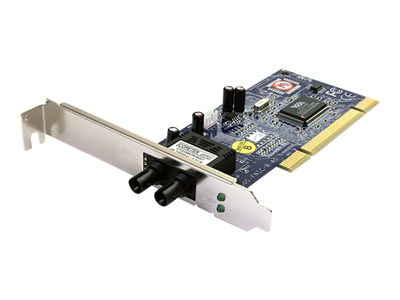 STARTECH.COM  Tarjeta Adaptadora PCI de Red Ethernet de Fibra Óptica ST Multimodo 100Mbps - 2km - adaptador de red - PCI-X - 10/100 EthernetPCI100MMST