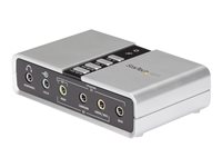 StarTech.com Tarjeta de Sonido 7.1 USB Externa Adaptador Conversor puerto SPDIF Audio Digital Óptico Toslink - USB B - Mini-Jack - tarjeta de sonido