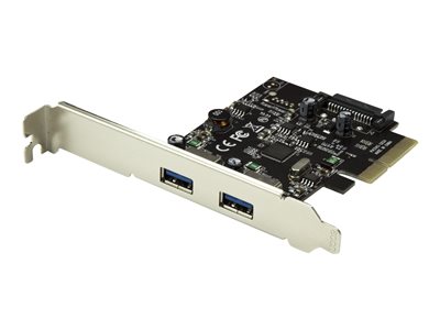  STARTECH.COM  Tarjeta PCI Express de 2 Puertos USB 3.1 - Hub Ladrón Concentrador PCI-E Interno 2x USB A - adaptador USB - PCIe 3.0 x4 - USB 3.1 Gen 2 x 2PEXUSB312A2