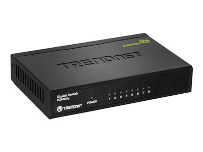  TRENDNET  TEG S82g 8-Port Gigabit GREENnet Switch - conmutador - 8 puertosTEG-S82G