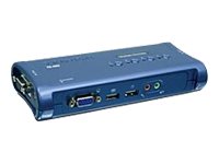  TRENDNET  TK 409K - conmutador KVM / audio / USB - 4 puertosTK-409K