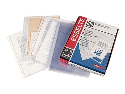  Trust Esselte - protector de hojas - para A4 - transparente (paquete de 100)25320