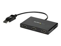 Adaptador Multimonitor de 3 Puertos - Divisor Splitter de Vídeo DisplayPort a 3x HDMI - Hub MST DP a HDMI -1080p Triple - Modo Extendido o Clonado - Windows Solamente MSTDP123HD