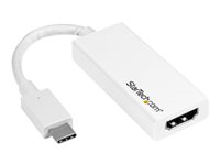 Startech.com Adaptador USB-C a HDMI de 4K a 30Hz - Blanco CDP2HDW