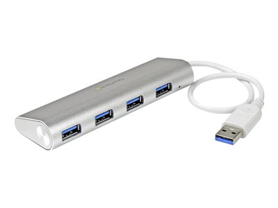 Startech.com Hub Ladrón USB 3.0 de 4 Puertos - Hub Concentrador USB-A - Alimentado por el Bus - 5Gbps - Hub USB Portátil - Carcasa Resistente ST43004UA