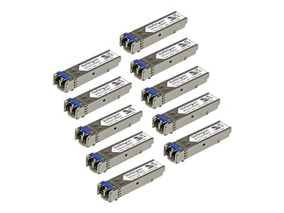 Paquete de 10 Módulos SFP Compatibles con Cisco GLC-LH-SM - 1000BASE-LX/LH - Fibra Monomodo 1GbE - SFP Ethernet Gigabit 1Gb - LC - 10km - Cisco Firepower/ASR920/IE2000 DDM GLCLHSM10PST
