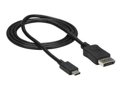 Cable 1m USB C a DisplayPort 1.2 de 4K a 60Hz - Adaptador Convertidor USB Tipo C a DisplayPort - HBR2 - Conversor USBC con Modo Alt - Compatible con Thunderbolt 3 - Negro CDP2DPMM1MB