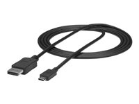 Startech.com Cable 1,8m USB C a DisplayPort 1.2 de 4K a 60Hz - Adaptador Convertidor USB Tipo C a DisplayPort - HBR2 - Conversor USBC con Modo Alt - Compatible con Thunderbolt 3 - Negro CDP2DPMM6B
