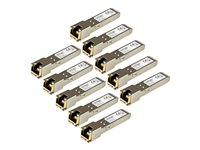 Startech.com Paquete de 10 Módulos Transceptores SFP Compatibles con HPE J8177C - 1000BASE-T - SFP a RJ45 Cat6 / Cat5e - SFP Ethernet Gigabit de 1GbE - RJ45 - 100m - HPE 1810/1820/2530 J8177C10PKST