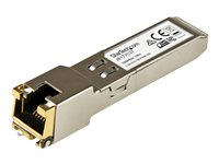 Startech.com Módulo Transceptor SFP Compatible con el Modelo J8177C de HPE - 1000BASE-T - SFP a RJ45 Cat6 / Cat5e - SFP Ethernet Gigabit de 1Gb - RJ45 - 100m - HPE 1810, 1820, 2530 J8177CST