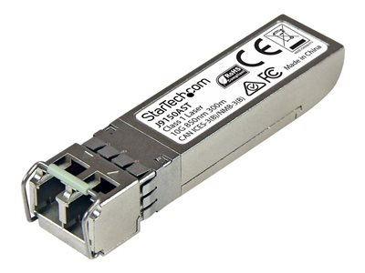 Startech.com Módulo Transceptor SFP+ Compatible con el Modelo J9150A de HPE- 10GBASE-SR - Multimodo de 10GbE - SFP+ Ethernet Gigabit 10Gb - LC - 300m - 850nm - HPE 1400, 1700, 1800 DDM J9150A-ST