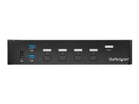 Startech.com Switch Conmutador KVM de 4 Puertos DisplayPort 4K con USB 3.0 SV431DPU3A2