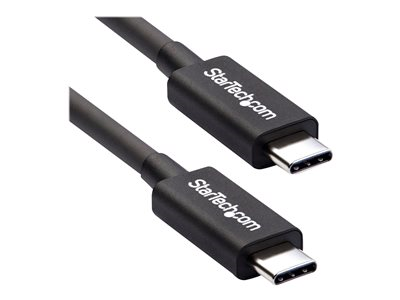 Startech.com Cable Thunderbolt 3 Pasivo de 50cm - 40Gbps - PD 100W - Vídeo 4K/5K - Cable Thunderbolt - Certificado Thunderbolt - Compatible con USB4 / Modo Alt DP - Thunderbolt 4 - USB 3.2 - USB-C TBLT34MM50CM