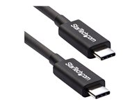 Startech.com Cable Thunderbolt 3 Pasivo de 2m - 20Gbps - PD 100W - Vídeo 4K - Cable Thunderbolt - Certificado Thunderbolt - Compatible con USB4 / Modo Alt DP - Thunderbolt 4 - USB 3.2 - USB-C TBLT3MM2M