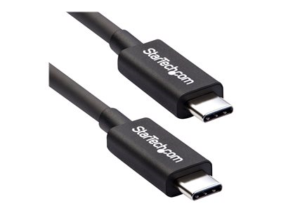 Startech.com Cable Thunderbolt 3 Pasivo de 2m - 20Gbps - PD 100W - Vídeo 4K - Cable Thunderbolt - Certificado Thunderbolt - Compatible con USB4 / Modo Alt DP - Thunderbolt 4 - USB 3.2 - USB-C TBLT3MM2M