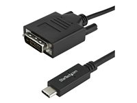 Startech.com Cable de 2m USB-C a DVI - 1920 x 1200 - Negro CDP2DVIMM2MB