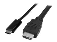 Startech.com Cable Adaptador USB-C a HDMI de 2m - Cable Conversor de USB-C a HDMI para Ordenadores USB Tipo C 4K 30Hz - Negro CDP2HDMM2MB