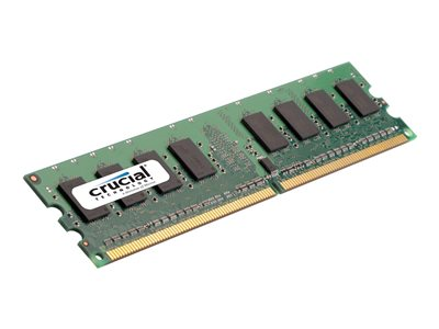 Crucial - DDR2 - módulo - 1 GB - DIMM de 240 contactos - 800 MHz / PC2-6400 - sin búfer CT12864AA800