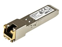 Startech.com Módulo Transceptor SFP Compatible con el Modelos JD089B de HPE - 1000BASE-T - SFP a RJ45 Cat6 / Cat5e - SFP Ethernet Gigabit de 1Gb - RJ45 - 100m - HPE 5820AF, 12500, 5500 JD089BST