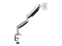 Startech Brazo Ergonómico de Escritorio para Monitor VESA hasta 9kg - de Servicio Pesado - Movimiento Total, Altura Ajustable y Articulado - Aluminio - Abrazadera en C/Ojal - Plata ARMPIVOTHD