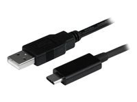 Startech.com Cable de Carga y Sincronización USB-A a USB-C de 50cm - Cable de Datos USB-A a USB Tipo C - M/M - Negro - Certificado USB-IF USB2AC50CM